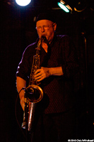 Steve Elson, saxophone player for Hazmat Modine