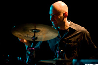 Richard Huntley, drummer for Hazmat Modine